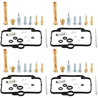Los mejores  - Ladieshow 4 juegos de carburador de motocicleta- kit de reparación de carburador MCK019X4- apto para Suzuki Bandit…
